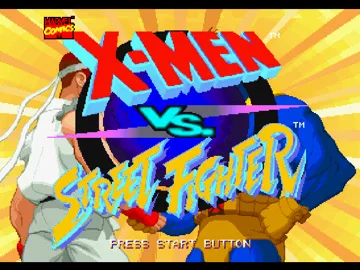 X-Men vs Street Fighter (US) screen shot title